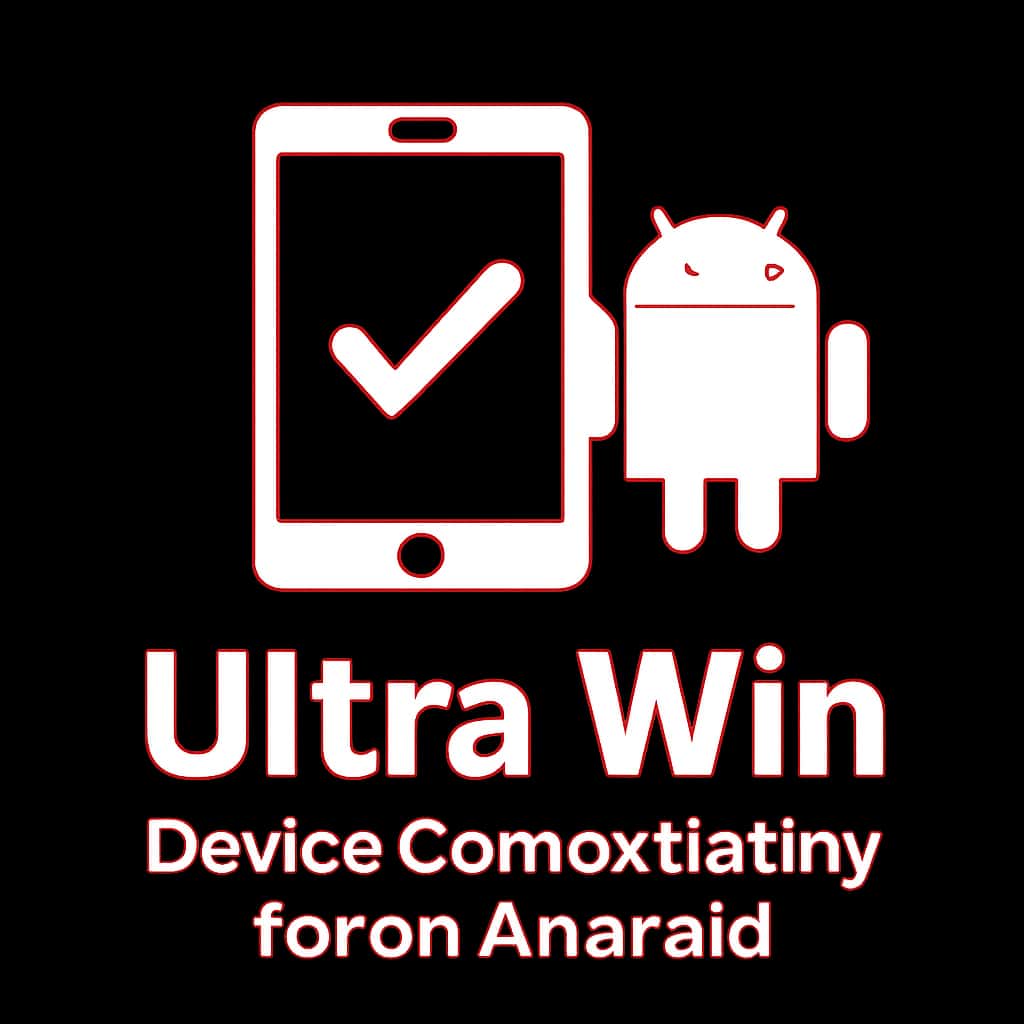 A badge icon symbolizing Device Compatibility for Ultra Win on Android.