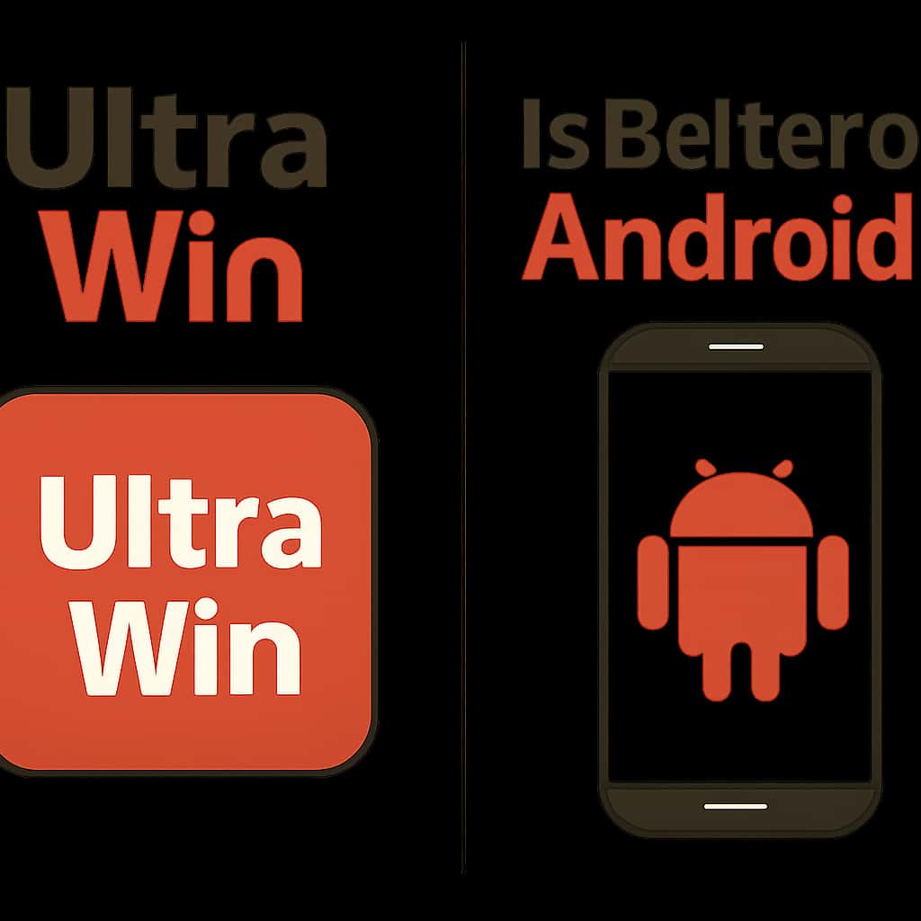 An educational diagram illustrating the benefits of using Ultra Win on Android.