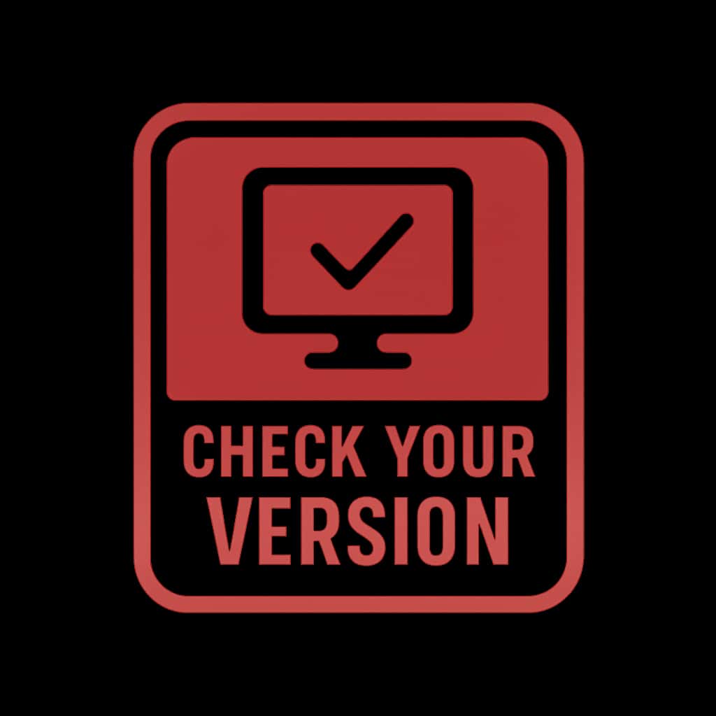 Icon representing support for checking the Ultra Win version