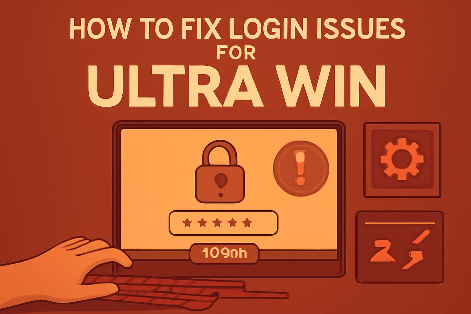 Informational graphic about resolving login issues for Ultra Win
