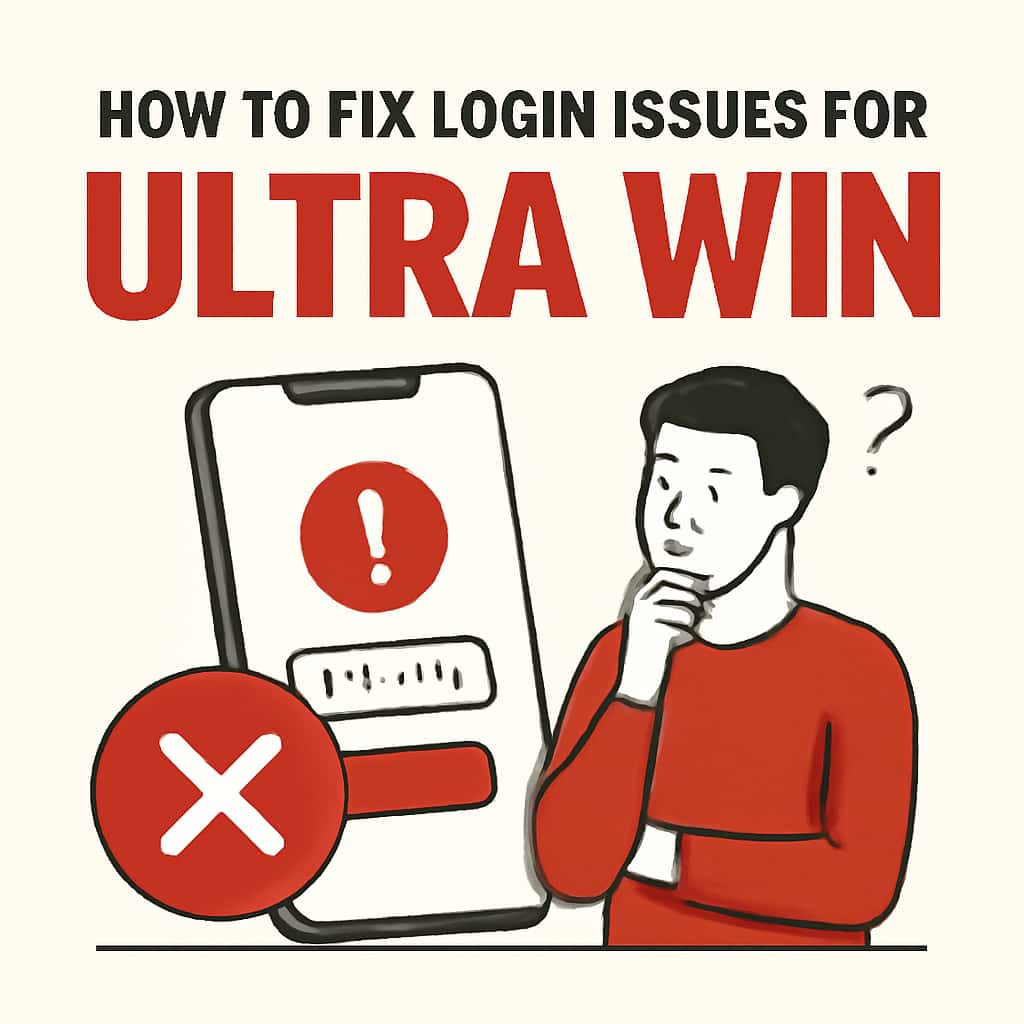 Illustration of troubleshooting steps for Ultra Win login