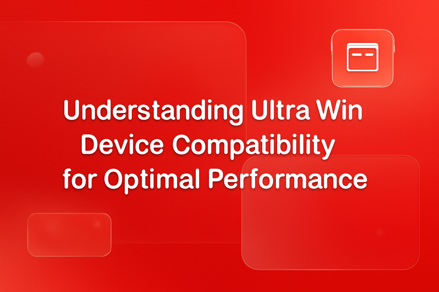 An informational scene featuring Ultra Win app compatibility details for Android.
