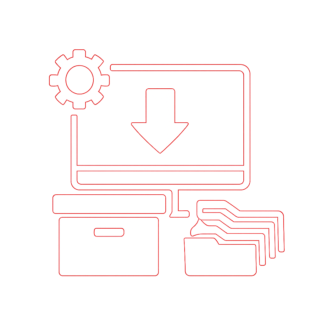 Illustration detailing the installation steps for the Ultra Win app.