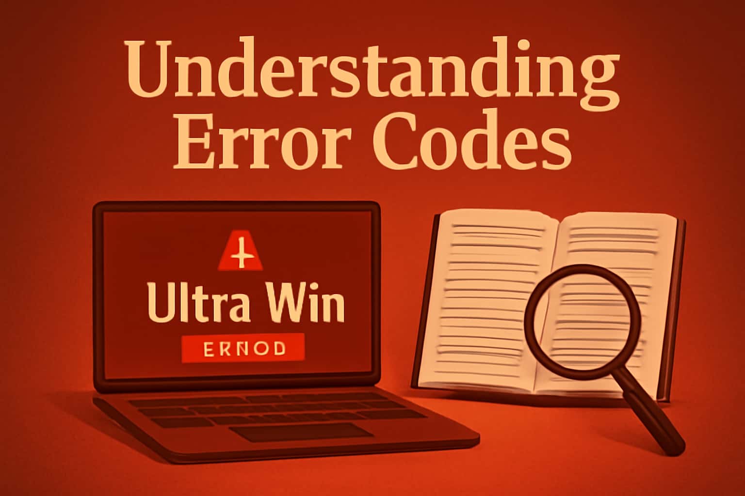 A high-tech visualization of Ultra Win error codes in an analytical setting.